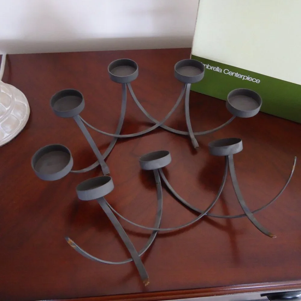 Crate & Barrel Patio Umbrella Centerpiece Candle Holder